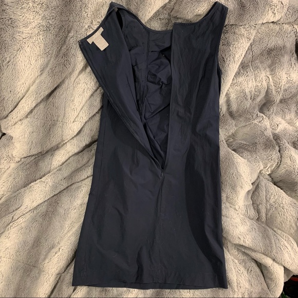 Navy ruffle dress - Picture 3 of 6